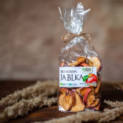 Obrázek Jablečné krajánky sušené  se slupkou  BIO 80 g